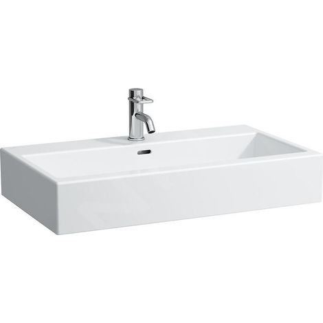 Laufen Living - Lavabo 800x460 mm, sans trou pour robinet, blanc H8174360001091 (1/2)