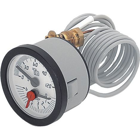 Termomanometro ad Incasso Ø 52 – 1/4" Gas con Capillare PVC