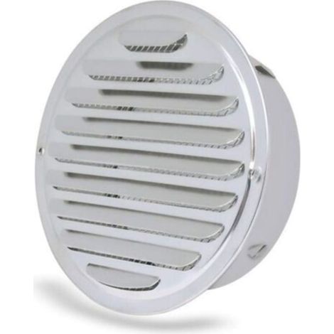 Grille d\'aération - ronde Grille d’aération,Acier Inoxydable Grille D\'aération Trou,Ventilation avec Filet, Rond Grille d\'aération de Tuyau d\'échappement，ø 100 mm (1/4)