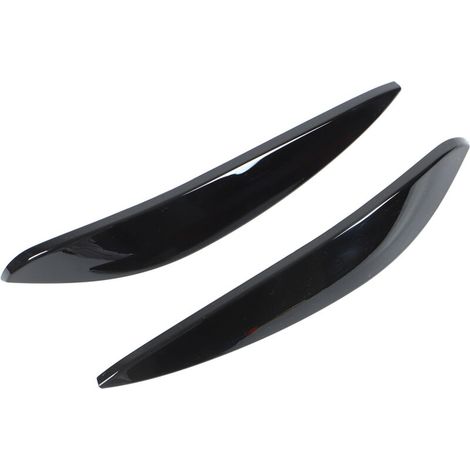 Accessori Auto Eosnow 2 pezzi Sopracciglia Fari ABS per Smart 453 Fortwo Forfour 2015-2020, Nero Lucido (1/3)