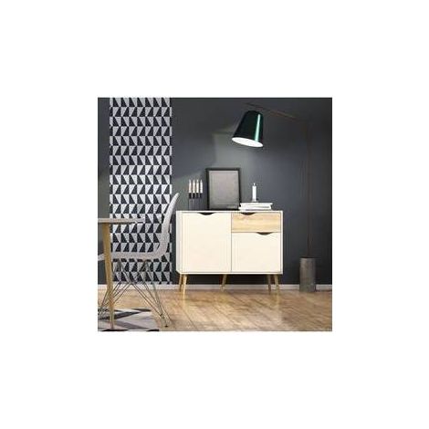 KIT CREDENZA 2 ANTE + 1 CASSETTO 98X39X81 OSLO