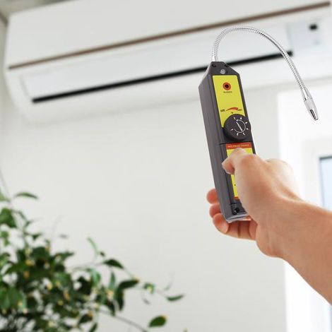 testeur d'étanchéité à l'air, détecteur de fuites de réfrigérant halogène électronique pour climatiseur, testeur de gaz réfrigérant (1/5)