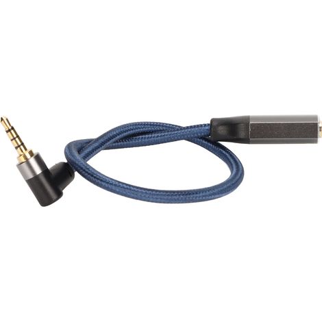 Kopfhörer-/Mikrofon-Splitterkabel mit 90°-Winkelstecker, 1 Stecker auf 2 Buchsen, 3,5-mm-Audio-Verlängerungskabel für PC/Laptop (1/5)
