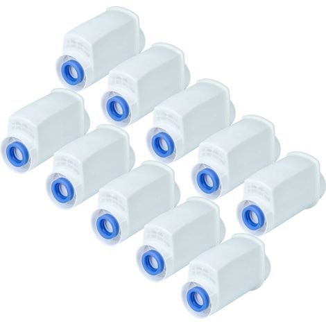 vhbw 10x filtro dell'acqua compatibile con Bosch VeroCafe TES807 Series macchina da caffè automatica, macchinetta per espresso - bianco