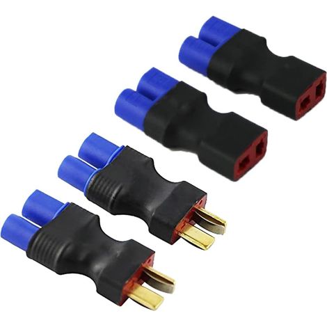2 pièces Connecteur Mâle Fiche EC3 vers Femelle Prise T Dean et 2 pièces Connecteur Femelle Fiche EC3 vers Mâle Prise T Dean pour Batterie Lipo (1/3)