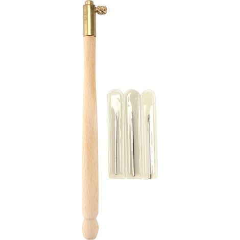 Ergonomischer Stickrahmen, rutschfester Griff, einfache Handhabung, französische Sticknadel mit 3 Nadeln, DIY-Nähen (1/5)