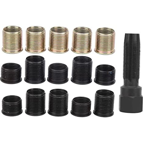 Kit di riparazione filettatura candela M14x1,25, maschio per filettatura in acciaio al carbonio