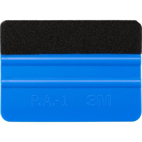 Spatola blu per car wrapping 3M PA-1 Carbonio 3D-4D con feltro (1/5)