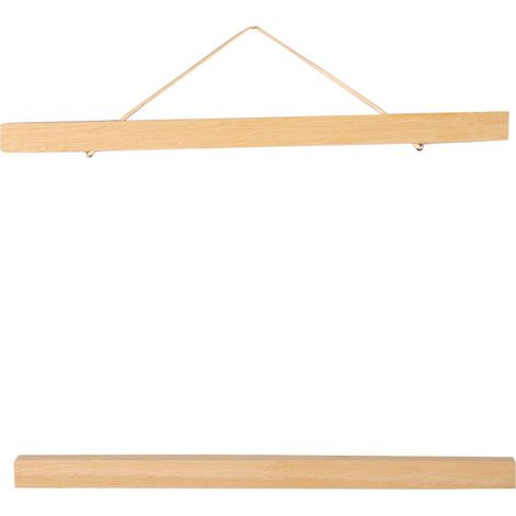 Cadre Photo Magnétique Moderne 30CM Bois Blanc pour Affiches DIY avec Accroche