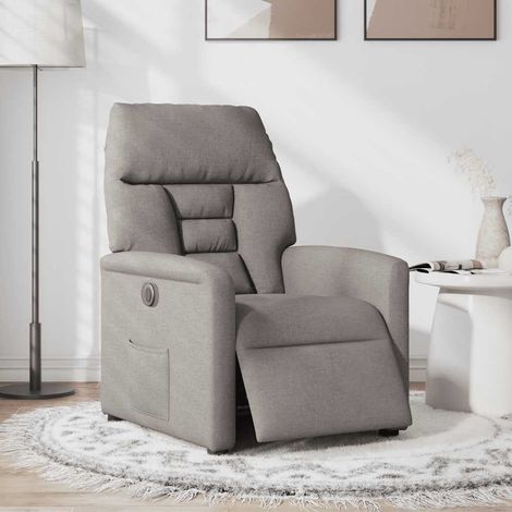 Maison Exclusive - Relaxsessel Elektrisch Taupe Stoff