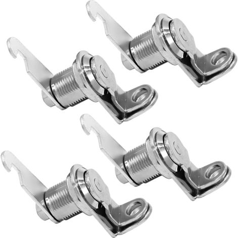 Ensemble de 4 verrous à came pour armoires, alliage de zinc (1/5)