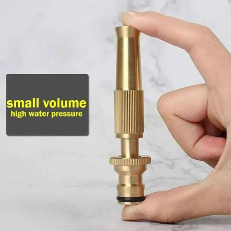 Filiyano-Pistolet à eau avec buse de pulvérisation en laiton haute pression, jet direct, raccord rapide pour tuyau d'arrosage domestique, arroseur de
