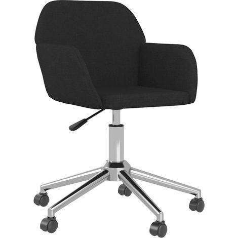Chaise pivotante de bureau,Fauteuil de bureau, Chaise Gaming Noir Tissu CFW81412 (1/5)