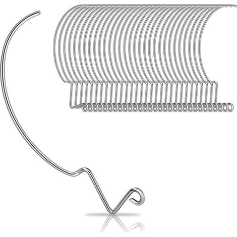 Lot de 50 Crochets Résistants Suspension Tableaux Murs Cloisons Sèches Accrochage (1/4)