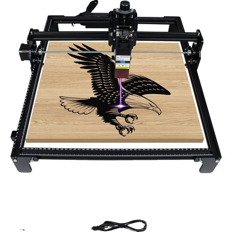 Máquina de grabado láser, precisión CNC, compatibilidad de hardware versátil, la máquina incorpora un láser de 40 W. (1/2)