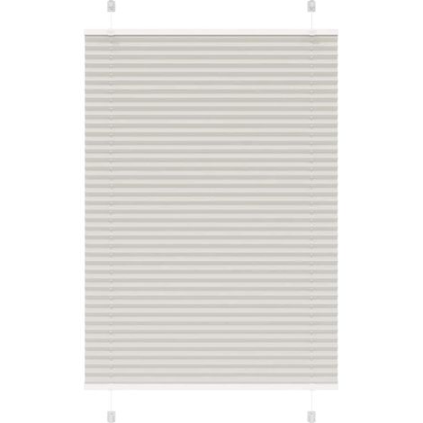 Plissee Hellgrau 85x150 cm Stoffbreite 84,4 cm Polyester
