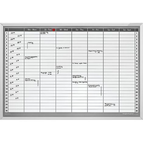 magnetoplan® Kit de planning hebdomadaire - semaine de 7 jours - l x h 920 x 625 mm (1/4)