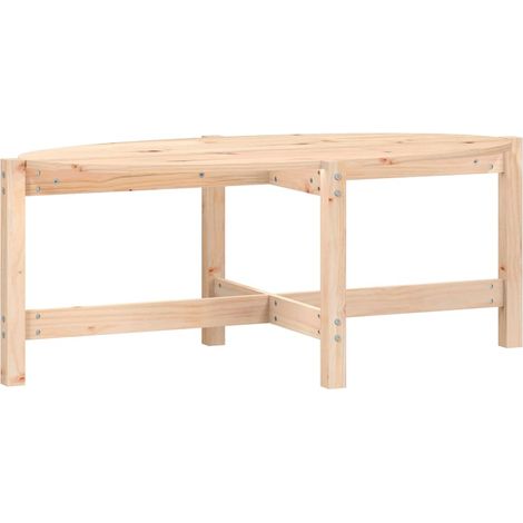 Maison Exclusive - Mesa de centro de madera maciza de pino 118x63 (1/5)