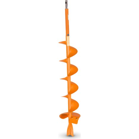 Mèche pour tarière 10 cm – Profondeur 60 cm – Couteau démontable – Pour tous types de sol – Villager (1/2)