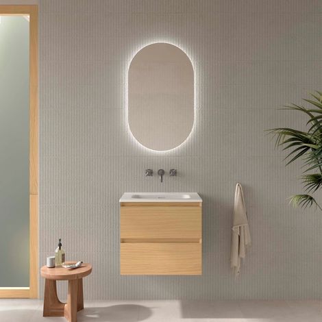 Salgar Badezimmermöbel MARA 600 2 Schubladen mit Soft-Close EUROPÄISCHE EICHE 598 x 540 x 452 mm (1/2)