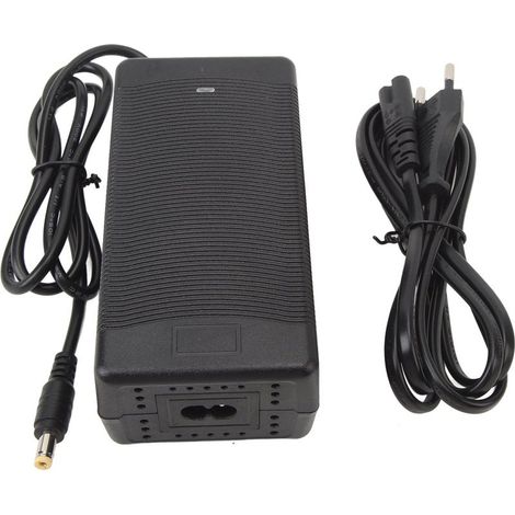 Electric bike charger, 4.6V 2A electric bike charger, 5.5 x 2.1 mm DC connector, power adapter, AC electric scooter battery charger (1/5)