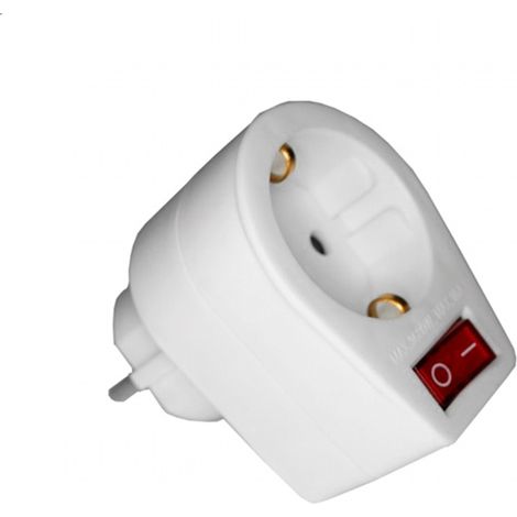 Base enchufe con interruptor luminoso schuko