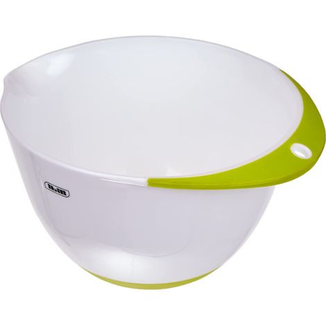 Bol à pâtisserie 18 cm, Blanc/Vert (1/5)