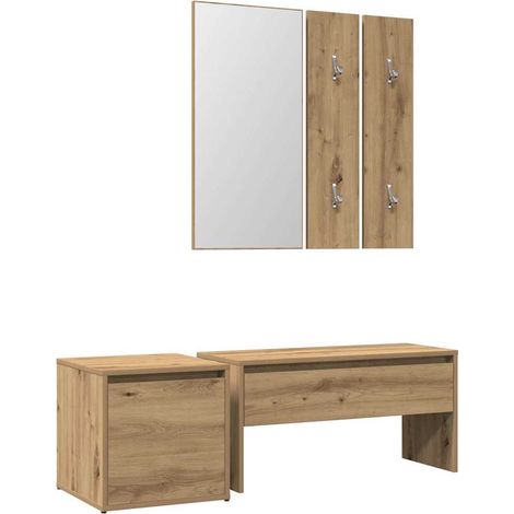 Maison Exclusive - Set di Mobili da Corridoio Rovere Artigianale Legno Multistrato
