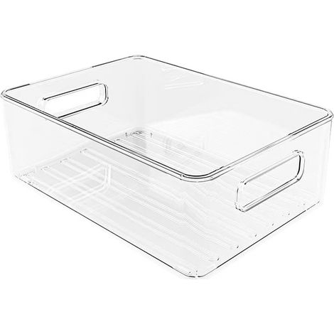 Rangement Frigo - 3 Paquets Empilable pour Réfrigérateur, Garde-Manger, Congélateur, Armoire, Tiroir - Sans BPA (1/5)