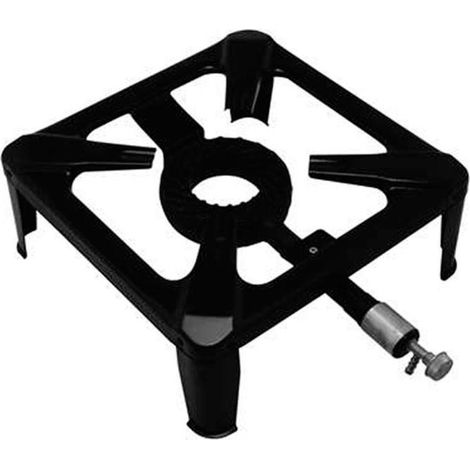 Hornillo gas chapa quemador fundicion 40x40cm garhe (1/4)