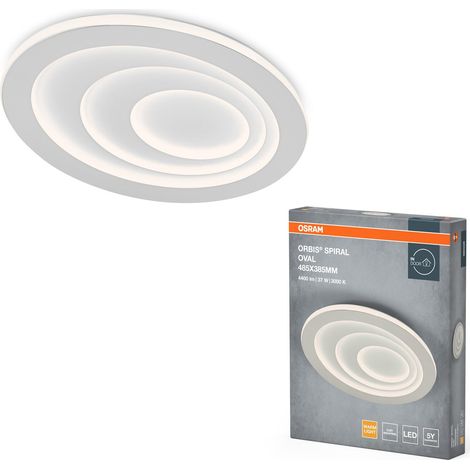 Plafonnier LED ORBIS SPIRAL OVAL 485mm, blanc, 37W, 4000lm, blanc (1/5)