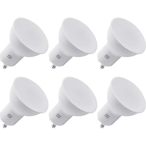Orion91 pack x 6 units mr16 gu5.3 led bulb 12v 8w (=60w) 700lm warm white 3000k 25000h spotlight lighting lamp bulb - nine&one premium 9&1- spazioluzio