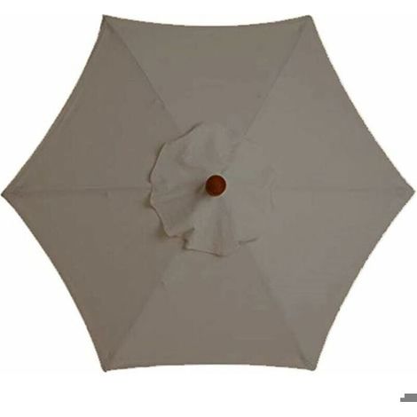 Ecleanfy - Housse De Rechange pour Parasol - 6 Baleines - 3 M - Imperméable - Anti-Ultraviolet - Tissu De Rechange (3M / 9.8Ft,Khaki) (1/5)