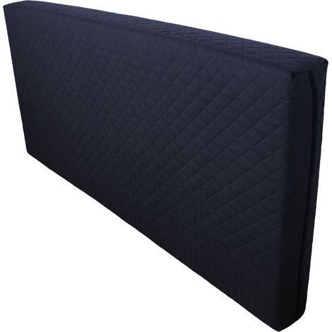 Gesteppter Matratzenbezug, schwarz, 80 x 200 x 21 cm (1/5)