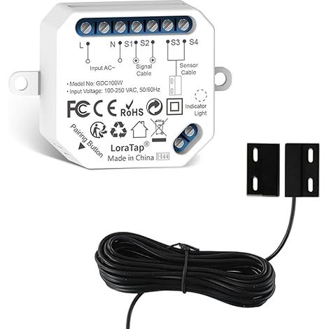 Ouvre-Porte de Garage Connecté WiFi, Interrupteur de Porte Intelligent, Commutateur Contrôlé à Distance, Kits Smart Module pour Portail Coulissant (1/5)
