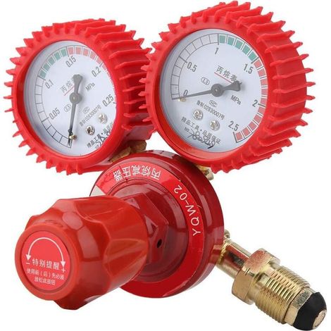 Compteur de réducteur de Propane, Compteur de Valve de réduction de Pression de Propane, Alliage de Zinc 1m³/h pour Valve pneumatique (1/4)