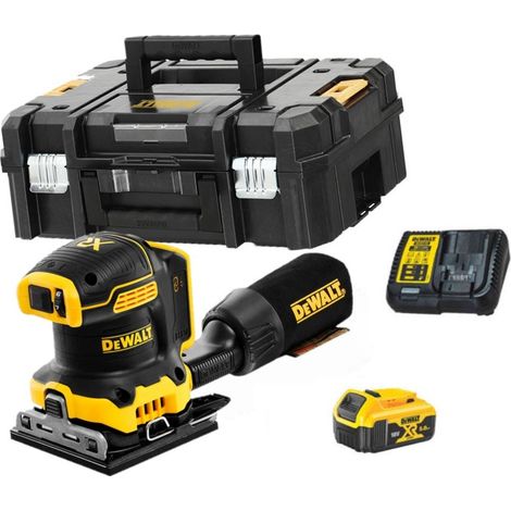 Dewalt DCW200P1 Ponceuse vibrante sans fil 18 V 108x115 mm + 1 x 5,0Ah Batteries + Chargeur + Coffret T-STAK