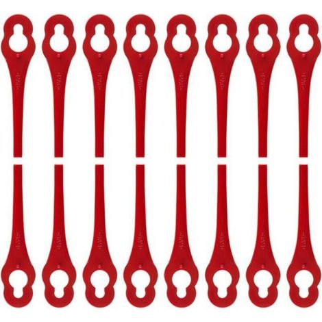 100pcs Lames débroussailleuse – Pour Florabest FRTA 20 A1/18B3 – Plastique durable – Coupe précise – L 8,3cm (1/5)