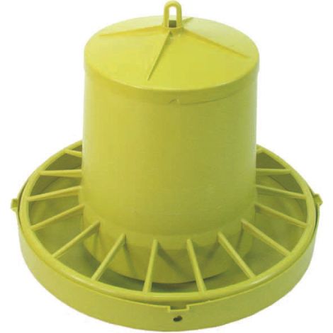Mangiatoia tramoggia antispreco per avicoli - kg.7 di capienza misure ø cm.38x38h.