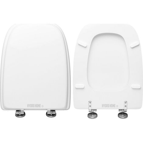 Copriwater Brio Kerasan legno rivestito in resina poliestere bianco (1/4)