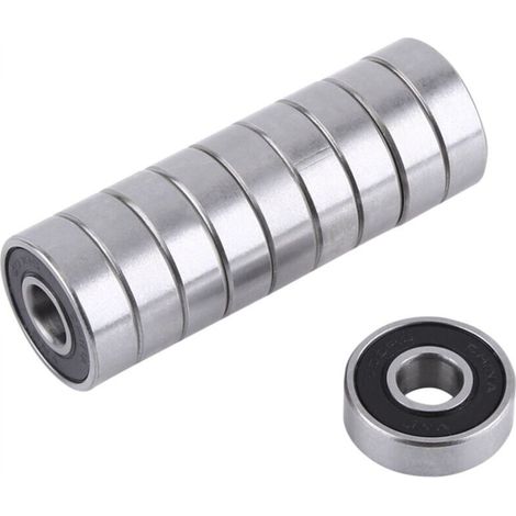 10 Pieces 608-2RS Ball Bearings for Roller Skates and Longboards, Suitable for ABEC, Used for Skates, Skateboards, and Scooters (8mm x 22mm x 7mm) (1/5)