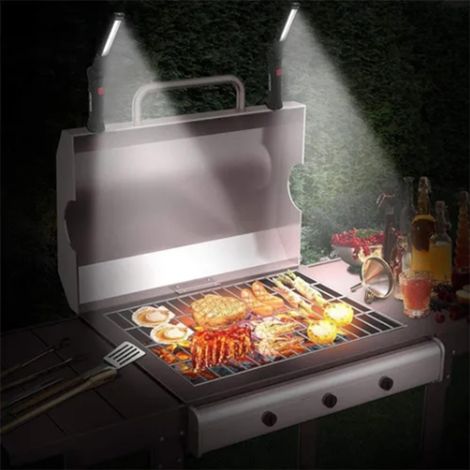 Wiederaufladbare, faltbare und drehbare magnetische LED-Arbeitsleuchte mit USB-Anschluss für Mechaniker, Taschenlampe mit Kabel, Kfz-Reparaturbeleuchtung (1/5)