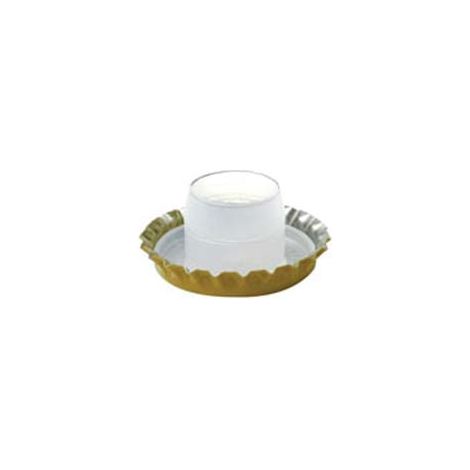 TAPPO CORONA ORO CON SOTTOTAPPO ALTO- - ø mm.29 - in busta da pz.100 - 1 busta