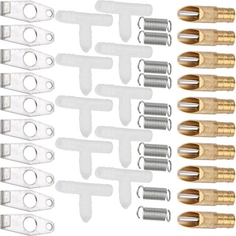 10 pièces Abreuvoir automatique en acier inoxydable pour lapins, rats, furets (bec de canard) (1/4)