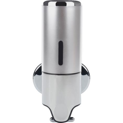 Distributeur de savon liquide à main en acier inoxydable, pour hôtel, argent (1/5)