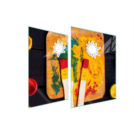 PLACA PROTECTORA DE VIDRIO PARA ESTUFA 70x52 SMILE (1/5)