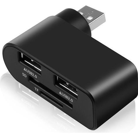 Adaptateur USB rapide 480 Mbps, station d'accueil, lecteur de cartes SD/TF, hub 4 en 1 (1/4)