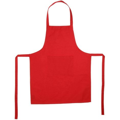Grembiule rosso in cotone 60x80cm - Atmosphera créateur d'intérieur (1/3)