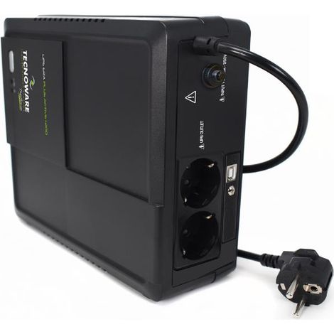 Tecnoware FGCERAPLAT1202SCH sistema de alimentación ininterrumpida (UPS) Línea interactiva 1,2 kVA 840 W 2 salidas AC