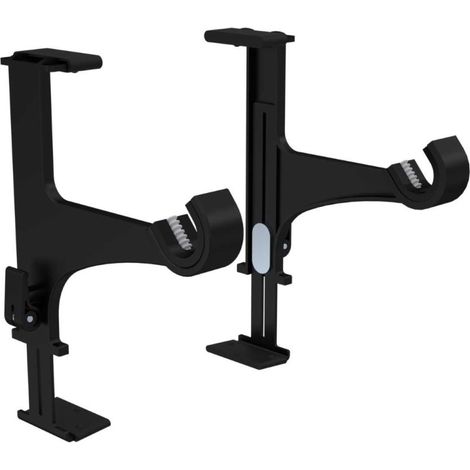 Supports tringle à rideau sans perçage coffret volet roulant Coloris - Noir
